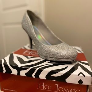 Silver Classy Heels